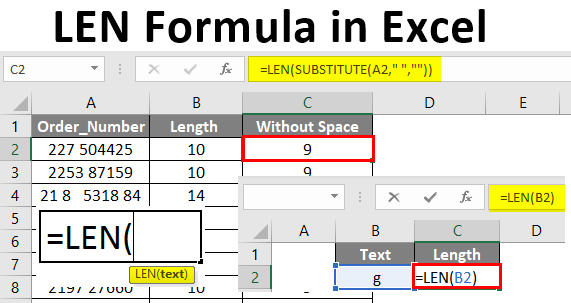 len-formula u excelu